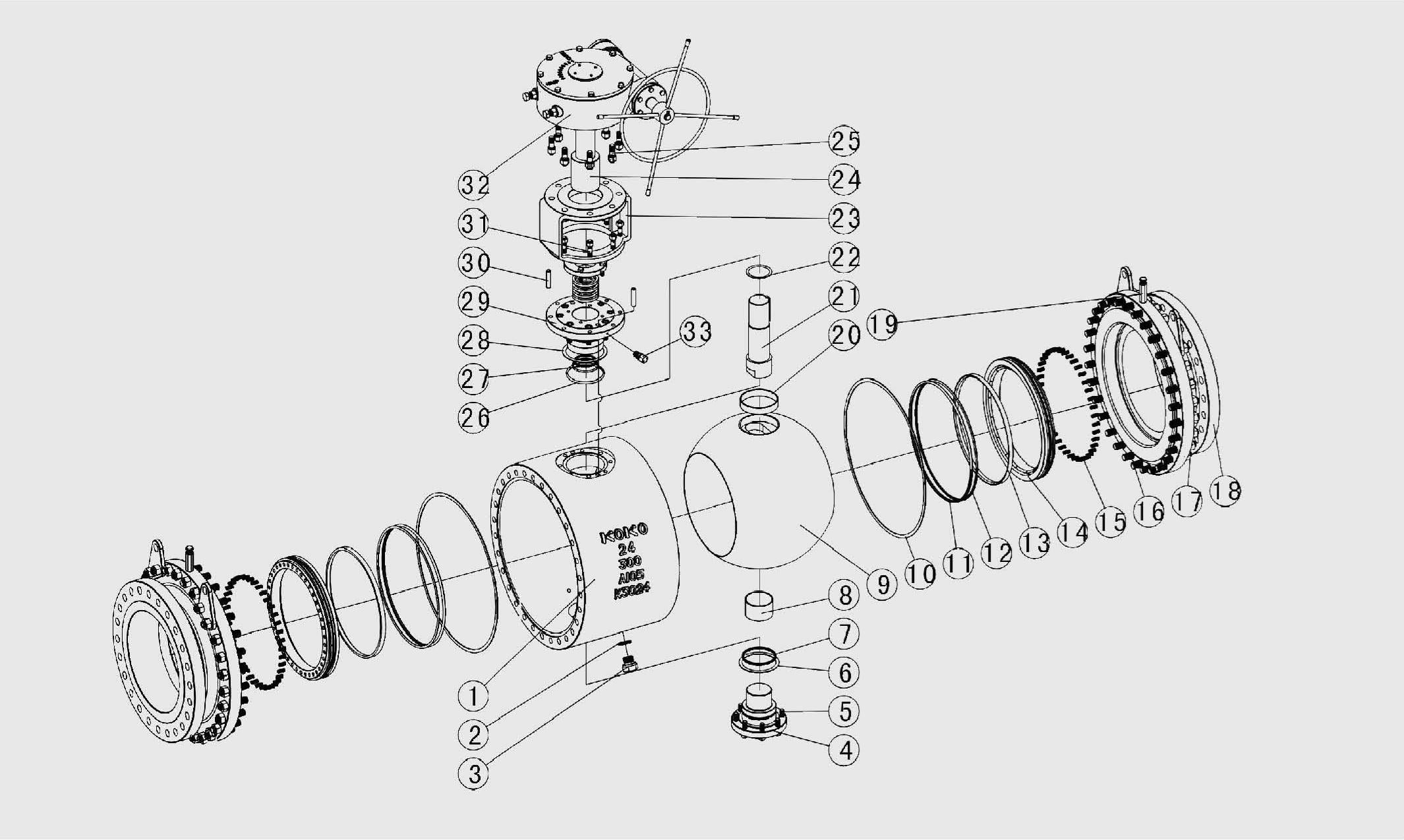 BUTTERFLY VALVE DOUBLE OFFSET