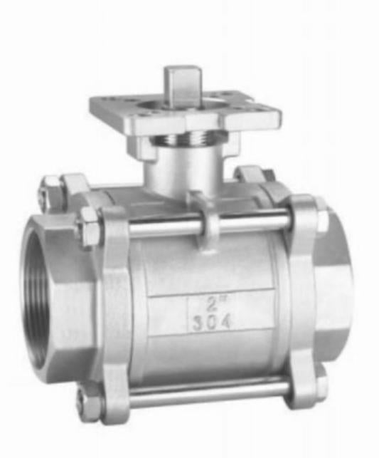 THREE PIECE INTERNAL THREAD HIGH PLATFORM BALL VALVE