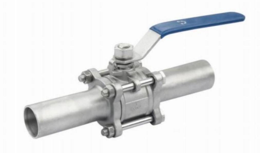 THREE PIECE LONG BUTT WELDING BALL VALVE