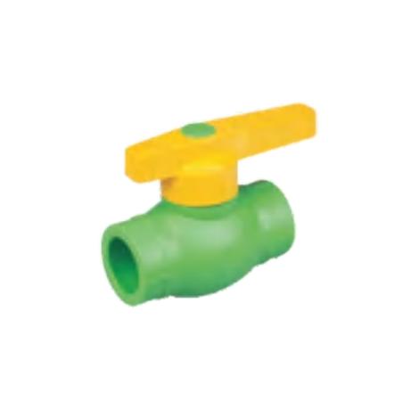 PLASTIC BALL VALVE WITH BRASS CORE