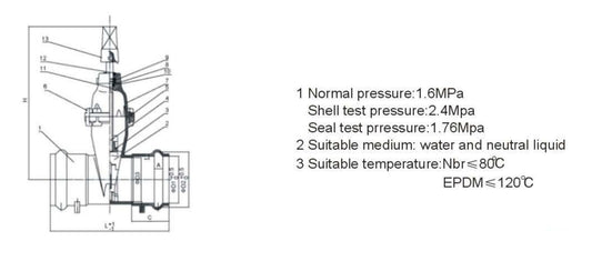 DIN3352 RESILIENT WEDGE SOCKET GATE VALVE