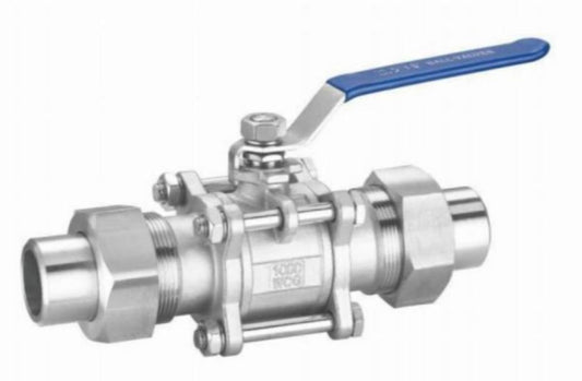 THREE-PIECE WELDED BALL VALVE WITH TAKEOVER (WITH LOCK)