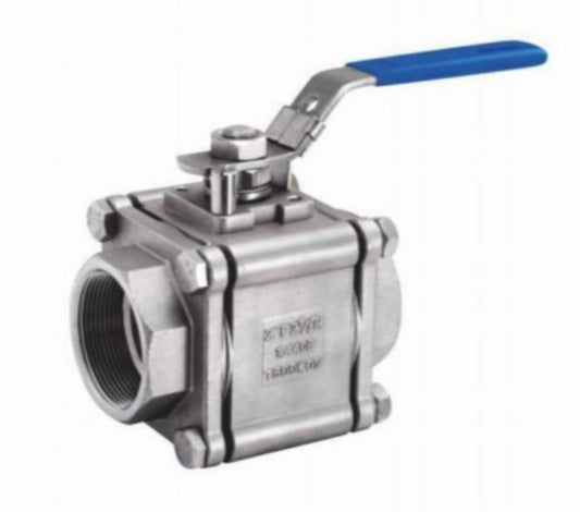 THREE PIECE INTERNAL THREAD BALL VALVE