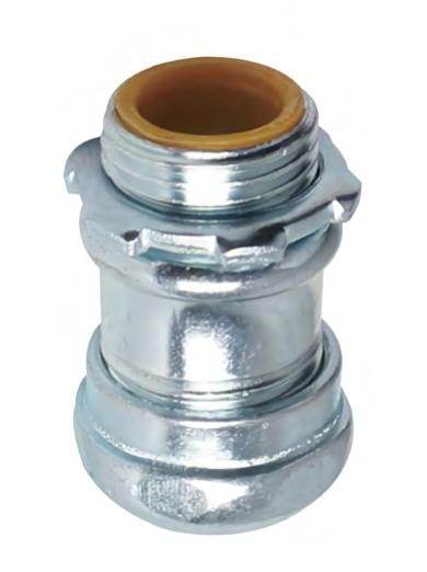 ZINC PLATED STEEL COMPRESSION CONNECTORS WITH INSULATOR