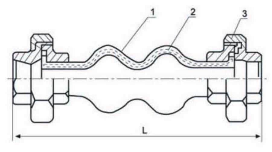 DOUBLE SPHERE SCREWED RUBBER EXPANSION JOINT