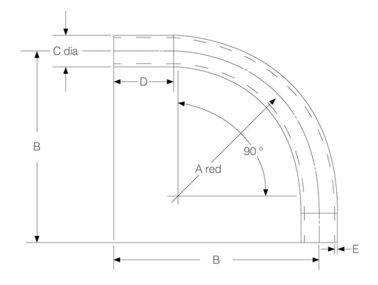 BRITISH STANDARD STEEL CONDUIT BENDS (PLAIN)