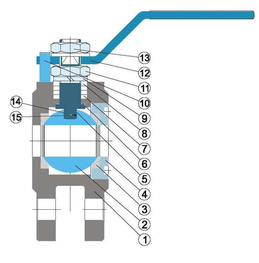 WAFER TYPE BALL VALVE