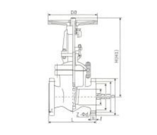 GATE VALVE CAST STEEL FLANGE