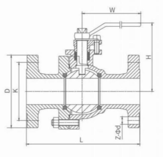 JIS STANDARD FLANGE BALL VALVE