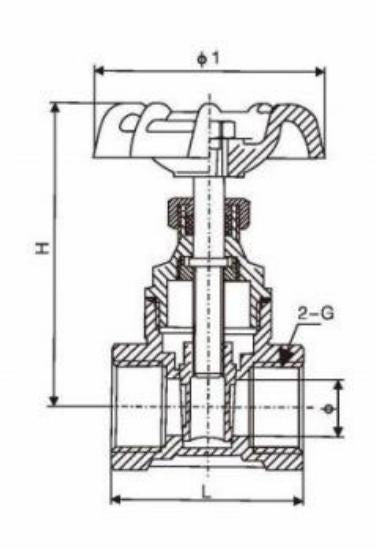 BSP GATE VALVE BRASS BSP