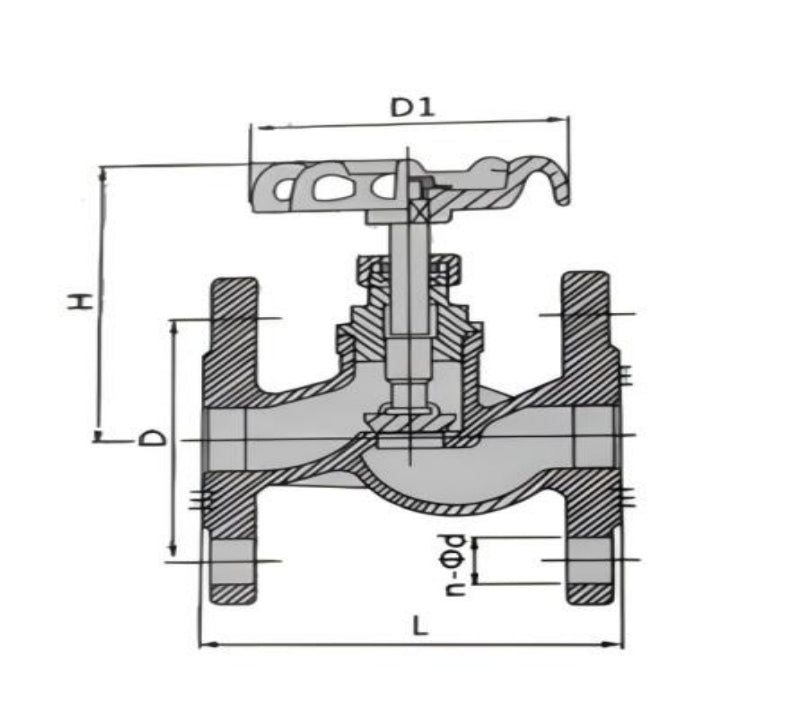 GLOBE VALVE BRASS FLANGE