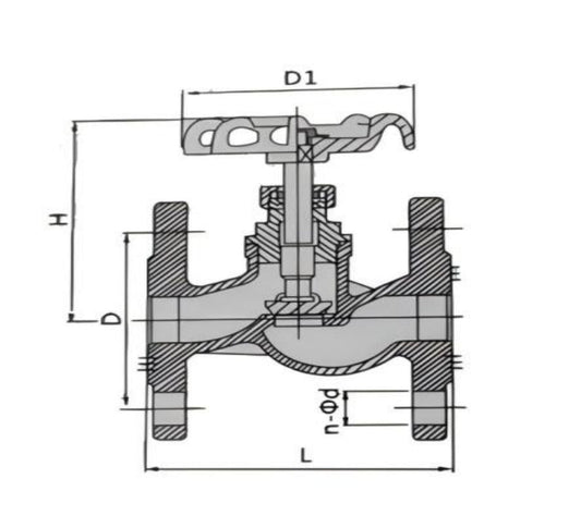 GLOBE VALVE BRASS FLANGE