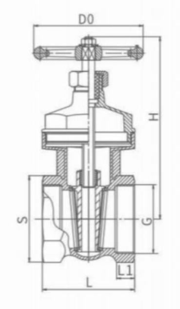 INTERNAL THREAD NON RISING STEM WEDGE GATE VALVE