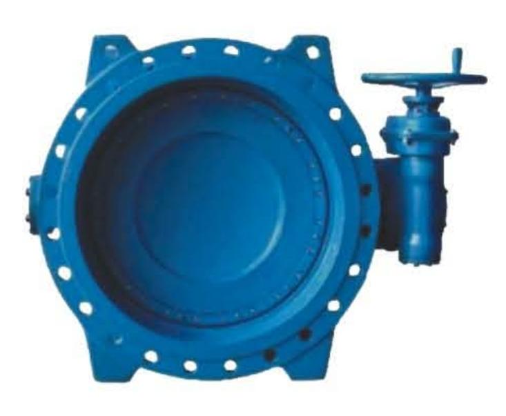 DOUBLE FLANGED DOUBLE-ECCENTRIC BUTTERFLY VALVE PN10-16-25