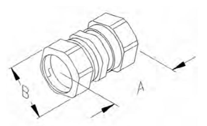ZINC PLATED STEEL COMPRESSION COUPLINGS