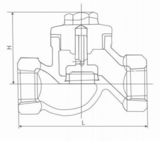 INTERNAL THREAD LIFT CHECK VALVE H11W