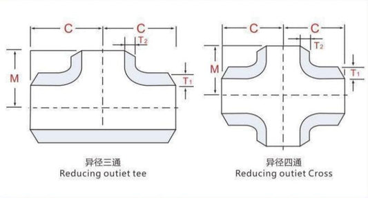 BUTT-WELDING STRAIGHT TEES AND CROSSES