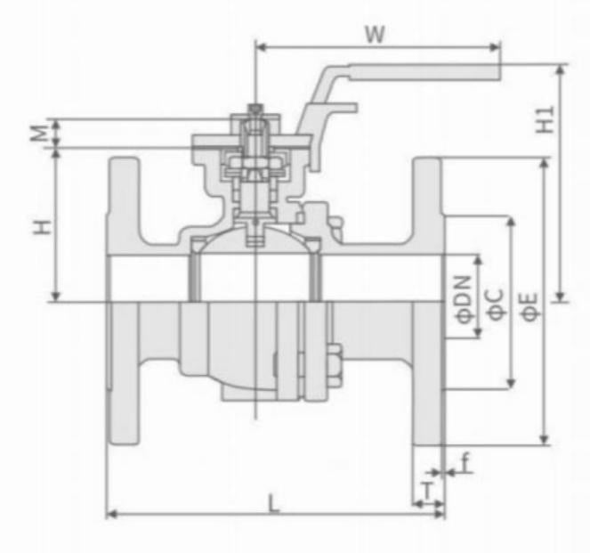 GB STANDARD HIGH PLATFORM FLANGE BALL VALVE (FIREPROOF TYPE)