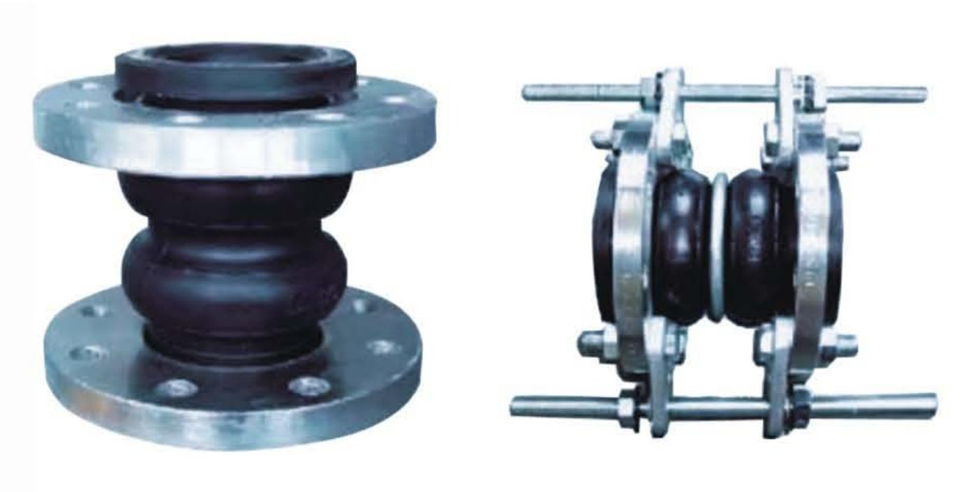 DOUBLE SPHERE FLANGED RUBBER EXPANSION JOINT