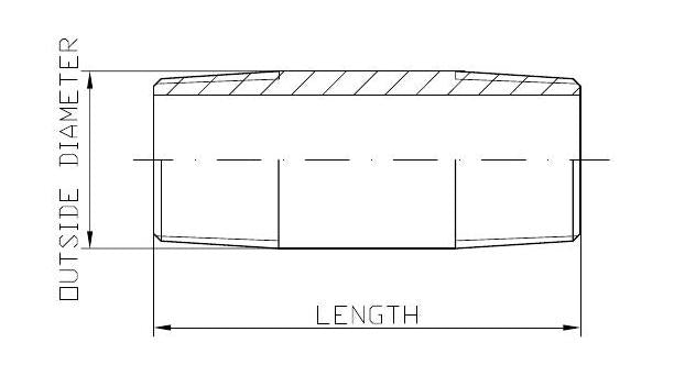 STAINLESS STEEL NIPPLE WITH AMERICAN STANDARD