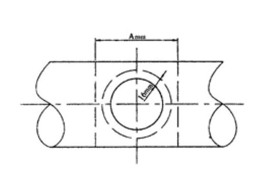 HOLE DIAMETER OF PIPE
