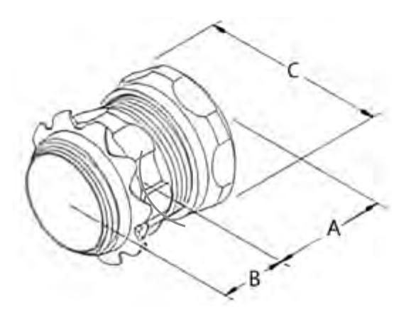 ZINC PLATED STEEL COMPRESSION CONNECTORS WITH INSULATOR