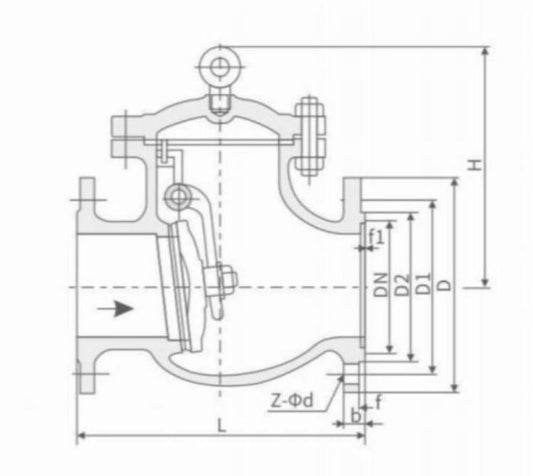 GB STANDARD SWING CHECK VALVE