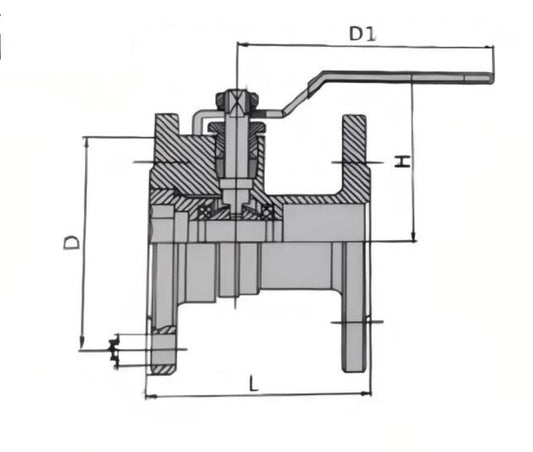 BALL VALVE BRASS FLANGE