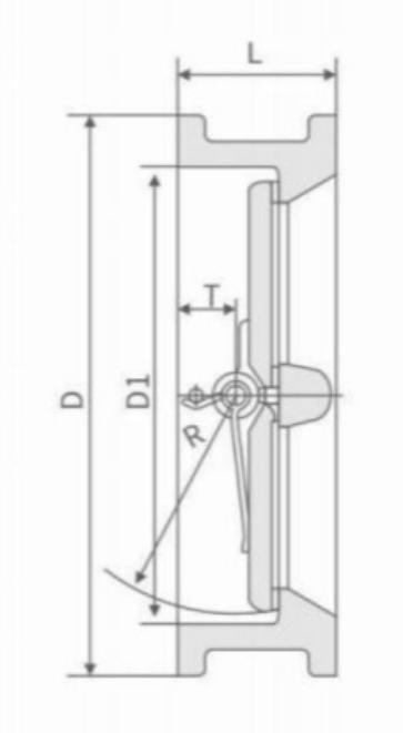 BUTTERFLY CHECK VALVE (H76W)