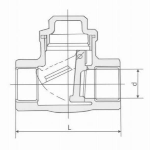 INTERNAL THREAD SWING CHECK VALVE
