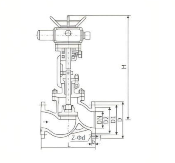 GLOBE VALVE CAST STEEL FLANGE