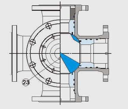 FOUR-WAY BALL VALVE