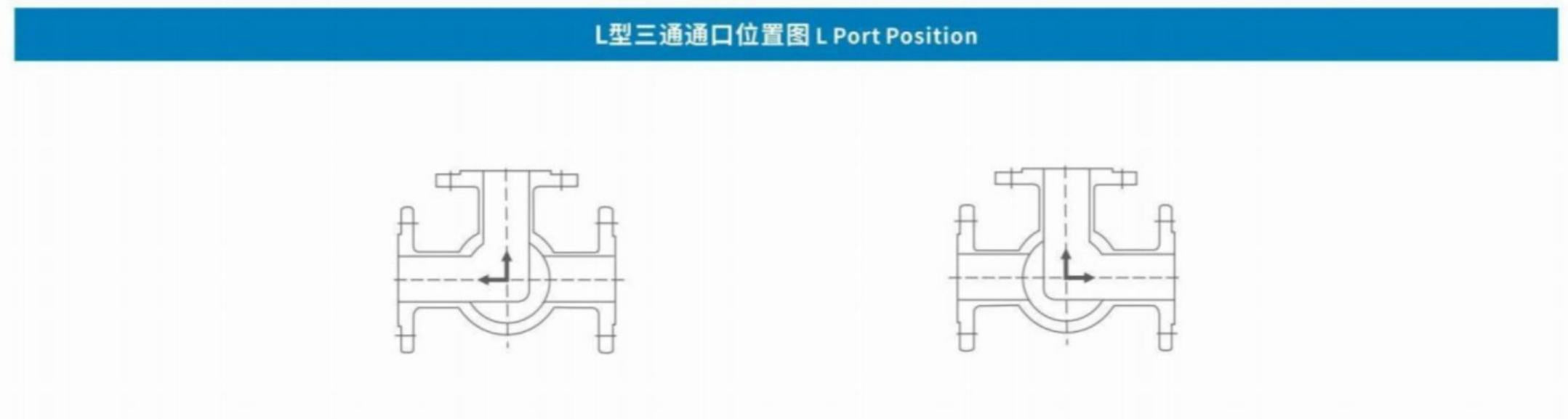 HIGH PLATFORM THREE WAY FLANGE BALL VALVE