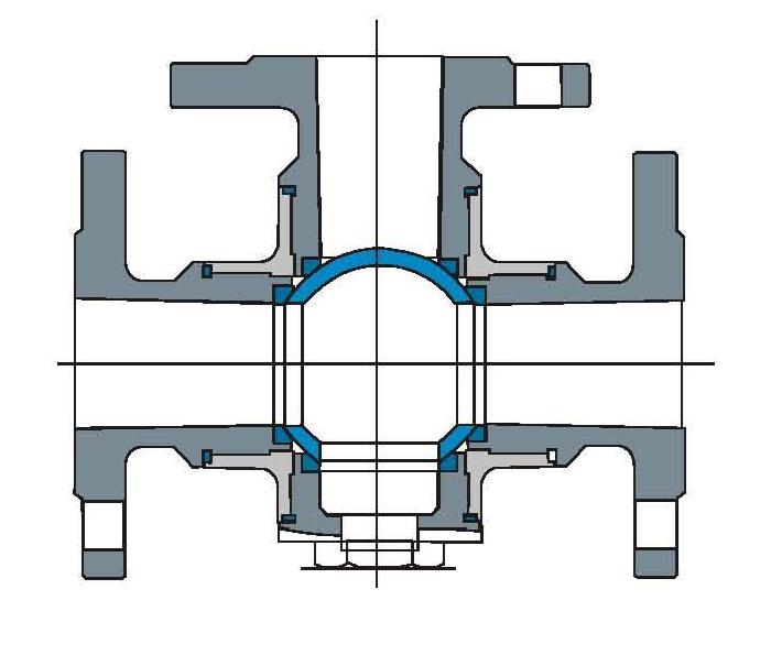 THREE-WAY BALL VALVE